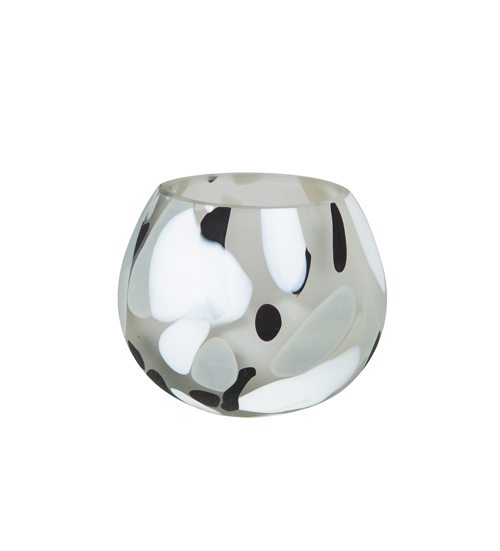 Ljuslykta vit och svart